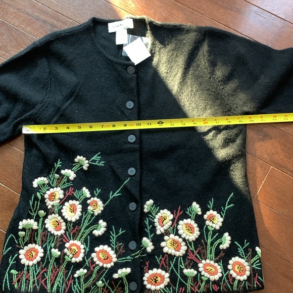 NWT Susan Bristol 100% Wool Cardigan - Picture 8 of 8